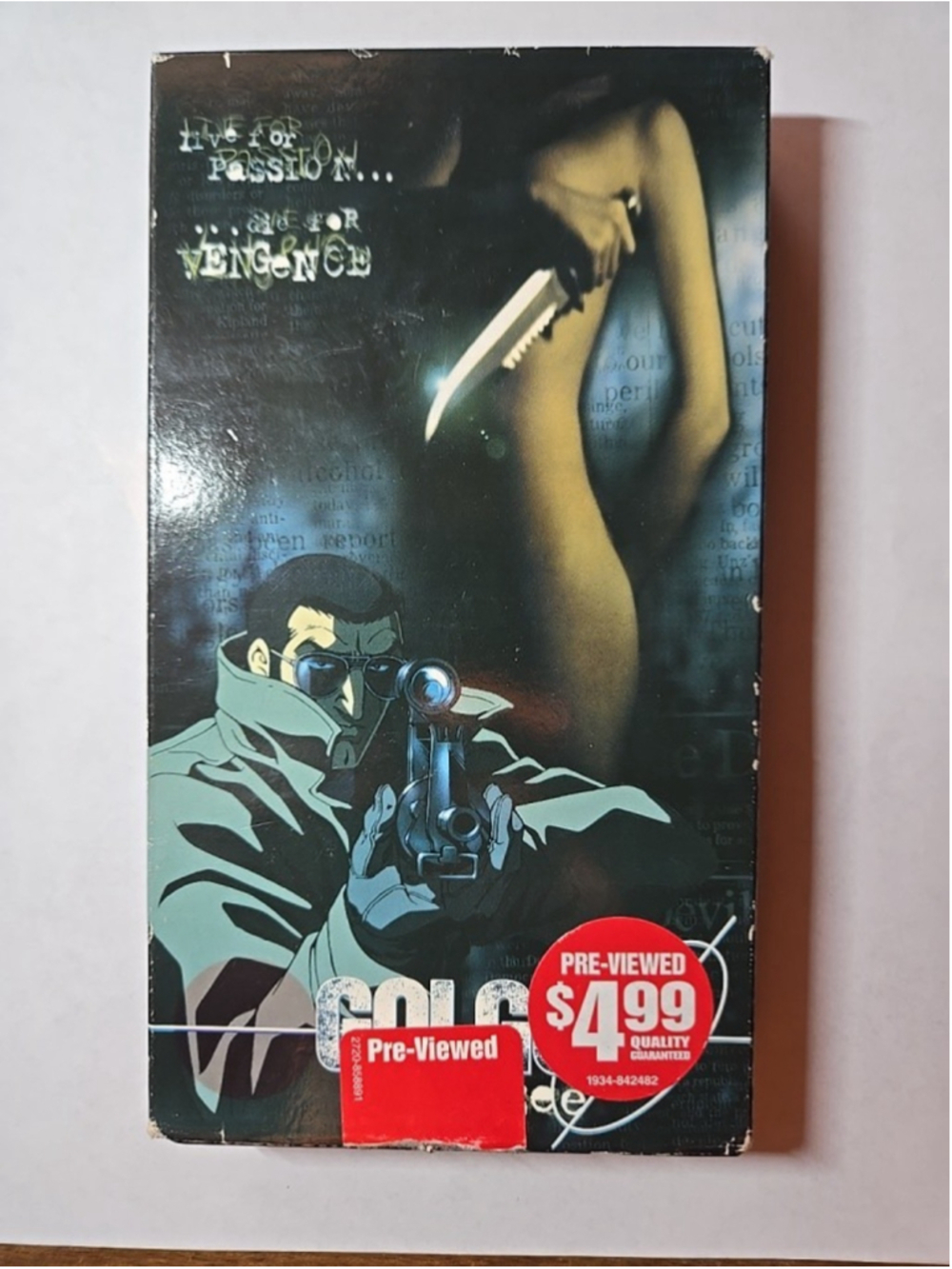VINTAGE GOLGO 13: Queen Bee VHS 1998 DRAMATIC THRILLER
